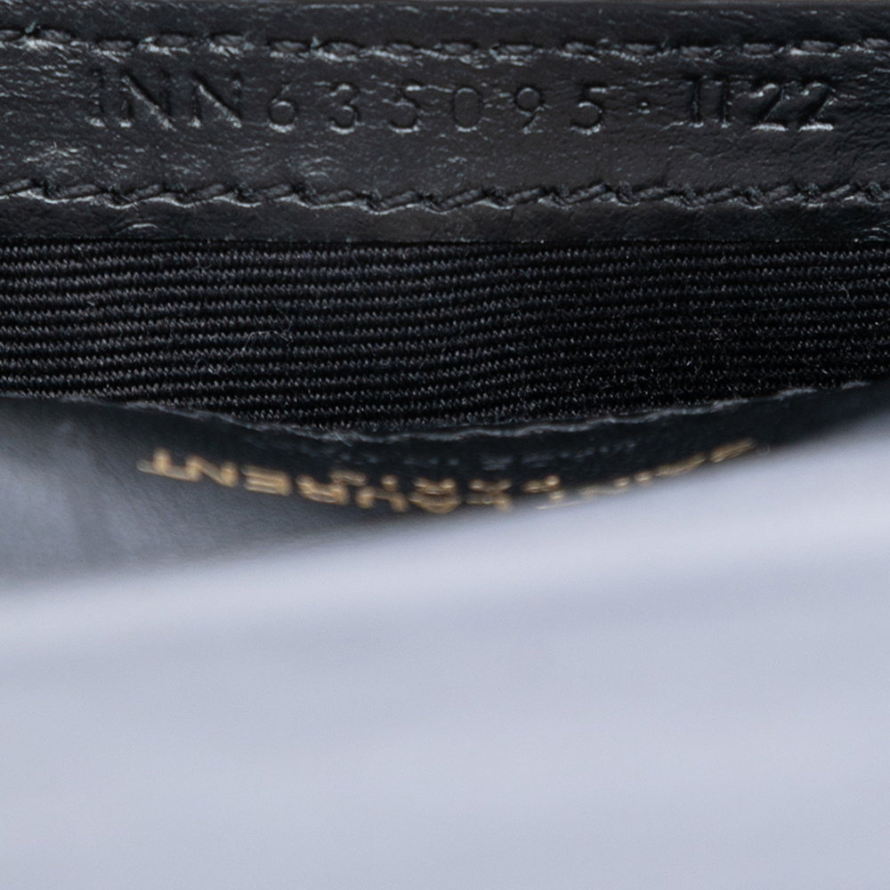 Pre-Loved Saint Laurent Croc Embossed Leather Cassandre Phone Holder - Picture 6 of 7